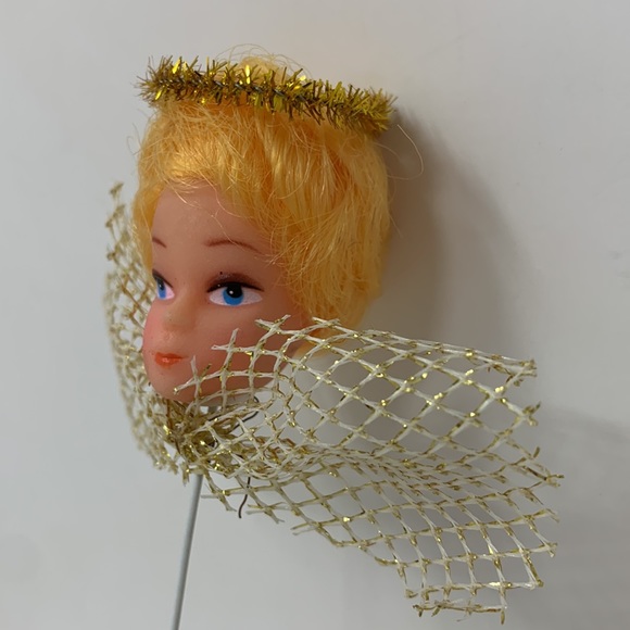 Strawberry Blonde Doll Head Pick True Vintage
(1 piece), Christmas angel w halo - Picture 7 of 16